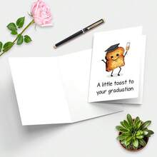 1PC-Graduation Blessing Card With Envelope "Cheers To Your Graduation", Congratulations Card, Graduation Gift Card, Ideal Graduation Gift For Anyone - A - View 5