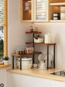 1 kệ lưu trữ mở rộng không gian đa tầng điều chỉnh được, lưu trữ phân tầng, phù hợp cho mỹ phẩm hằng ngày tại nhà, nước hoa, cốc và đồ dùng linh tinh cho nhà bếp & phòng ăn, bộ trang trí và tiện dụng tất cả trong một - Nhiều màu - Xem 5