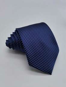 1pc Men's Premium Jacquard Blue Necktie, Multiple Styles Available, Suitable For Business Events, Wedding Groom Accessories, Daily Commute Versatile - Multicolor - View 13