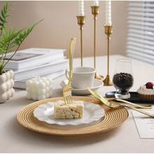 100PCS Gold Plastic Forks, Solid, Durable And Heavy Duty Gold Plastic Forks Disposable, Utensils Parties, Weddings, Thanksgiving, Picnics, And Daily Use - Gold - 100pcs - View 5