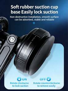 Upgraded 360° Rotating Magnetic Car Phone Holder – Suitable For All Car Models, Rotatable Foldable Multi-Angle Mechanical Arm Design And Adjustable Phone Mount – Suitable For Desk, Car Dashboard, Glass Surface And More / Strong Magnetic Suction Force, Includes Magnetic Attraction Components, Comes With Accessories (Magnetic Plate*1 + Suction Cup Auxiliary Pad*1) - A - View 9
