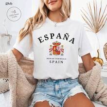 Spain Shirt, Spanish T-Shirt, Unisex Tee - White - View 1