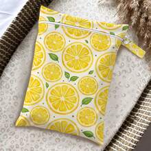 Cute Summer Fruit Print Wet Dry Separation Swimming Bag, Girly Beach & Pool Pouch, Lightweight Travel Storage Organizer - Multicolor - View 23