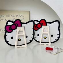 Sanrio 1/Pieza Nuevo Espejo de Cabeza Hello Kitty, Espejo de Maquillaje Plegable de Doble Uso con Soporte y Colgado, Espejo Portátil de Fácil Almacenamiento, Accesorio de Maquillaje, Accesorio de Viaje, Regalo de Cumpleaños, Día de San Valentín, Fiesta de Vacaciones, Regreso a la Escuela, Temporada de Graduación, Baño, Dormitorio, Opción Perfecta para Todas las Estaciones - Multicolor - Ver 10