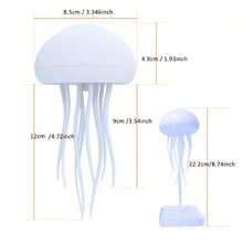 Jellyfish Night Light RGB Ambient Light, USB Rechargeable Bedside Lamp, Gradient Color Changing, Dynamic Tentacle Jellyfish Aquarium Atmosphere Light, LED Room Decor Light, Christmas Birthday Gift, Suitable For Girls And Boys - 1PC - View 9
