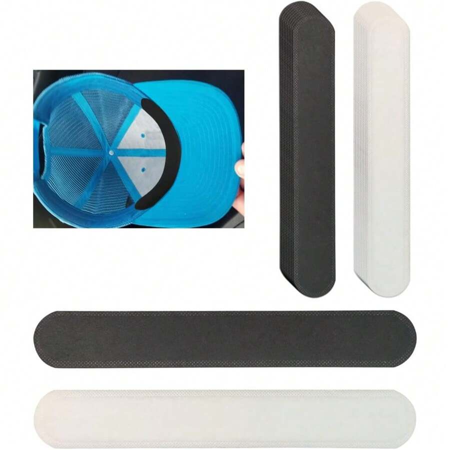 Black Baseball Cap Insert Flexible Hat Liner, Reusable Felt Shaped Hat Sports Liner, Suitable For Snapback Hats - A - View 1