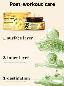 30g/1.05oz Propolis Joint Cream, Herbal Extract, Gentle Formula, Suitable For Post-Exercise Care, Soothing And Relaxing, Massage, Daily Use, Home Use, Office Use, Portable Design, Refreshing And Comfortable - Bee  Cream - View 4