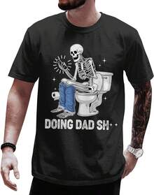 Camisetas para Hombre, Camiseta "No te preocupes, tengo un plan" para Hombre - Camisetas de Juegos de Mesa - Camiseta "Dungeon Daddy" - Camiseta Gráfica RPG Ropa para Hombre, Camisetas para - Negro - Ver 1