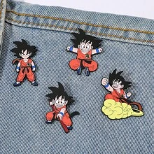 1pc Classic Dragon Ball Anime Brooch, Fashionable & Cute Son Goku Backpack Accessory, Made Of Zinc Alloy, Suitable For Daily Wear Or Gift - Multicolor - View 3