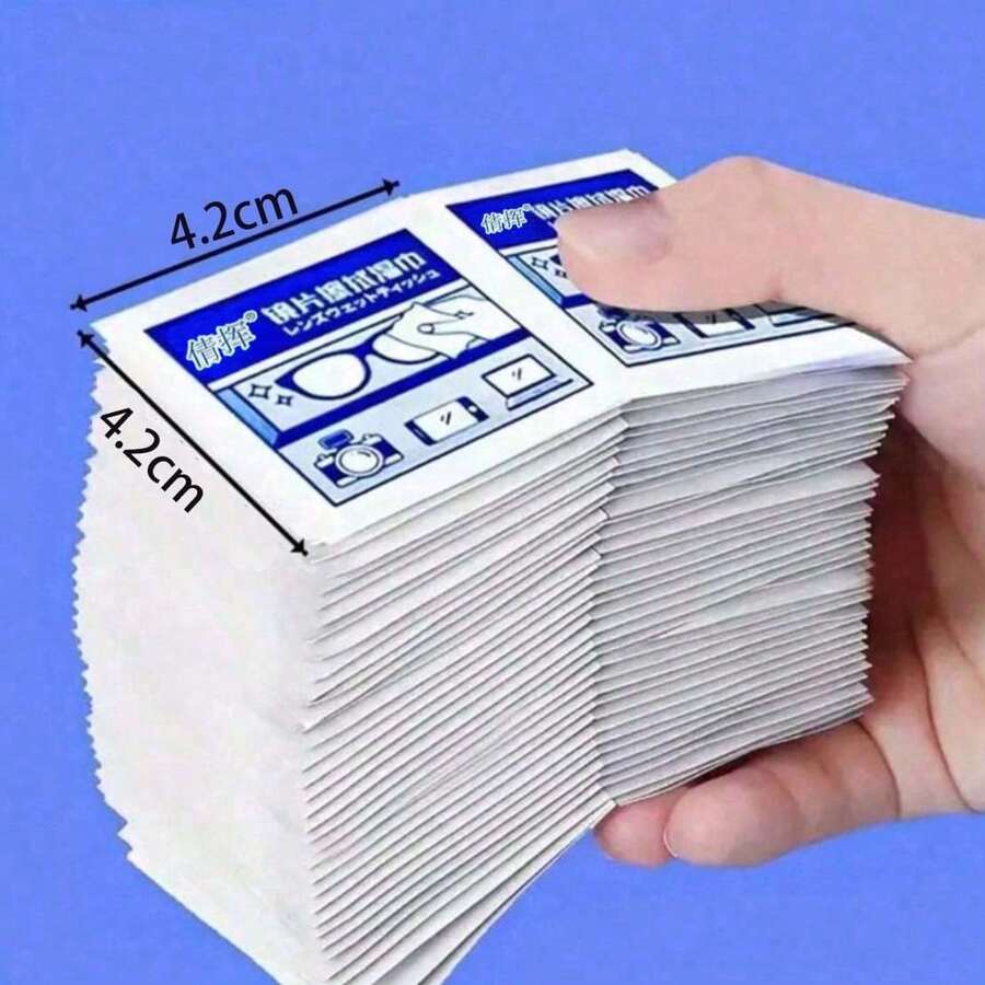 50片-100片眼鏡清潔濕巾,一次性眼鏡擦拭布,眼鏡紙巾。可清潔眼鏡、手機螢幕與鏡頭,輕巧方便攜帶,適合四季使用 - 100pcs鏡片擦拭濕紙巾 - 查看 1