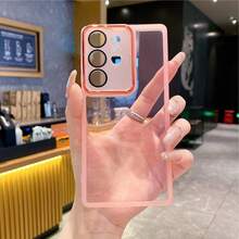 (Free Screen Protector) (Lens Protector) Premium Protective Phone Case With Dust-Proof Holes And Thickened Corners, Luxury Phone Case Suitable For Samsung Galaxy S24Ultra/S24Plus/S24/S23Ultra/S23Plus/S23/S22Ultra/S22Plus/S22/S21Ultra/S21Plus/S21FE/S23FE/S20Ultra/S20Plus/S20FE Premium Protection...Suitable For A5x/C123456789/987654321 - Pink + Screen Protector - View 3