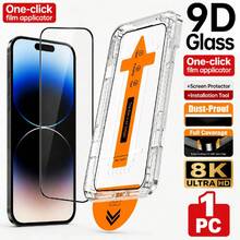 1pc High Definition Tempered Glass Screen Protector Compatible With IPhone 17 Pro Max/17 Air/17/15 Pro Max/16 Pro Max/16/16e/15/14/13/13 Pro/12/11, Easy Installation With Auto Dust Removal Tool, One-Click Adhesion, Anti-Scratch, Smooth Surface, Privacy Protection, Dust-Proof, Phone Screen Protector, Phone Accessories - Black - View 15