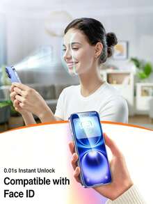 MIGAE 3入裝隱私螢幕保護貼，適用於 iPhone 16 Pro Max / 16 Pro / 16 / 16 Plus，2.5D 鋼化玻璃，防刮防污，易於安裝，亦適用於 iPhone 17 Pro Max、17 Pro、17 Air、16、15 Pro Max、15、15 Pro、14 Pro Max、14、13、12 與 11，手機螢幕保護貼，手機配件，相容手機殼 - 黑色 - 查看 5