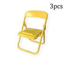 Customizable Ins Creative Mini Chair Phone Stand, Macaron Color Folding Slouchy Stool Desktop Holder, Printable Logo - Multicolor - View 18