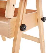 YUNRUX Adjustable Painting Stand, Wooden Stand For Painting, Painting Stand With Storage Compartment - 1PC - View 4