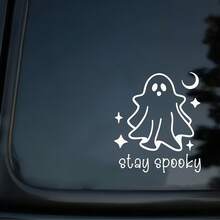 1pc Funny Ghost Car Stickers, Decorations For Electric Motorcycles, Car Windows, Windshields, Bumpers And Laptops - 1pc - View 8