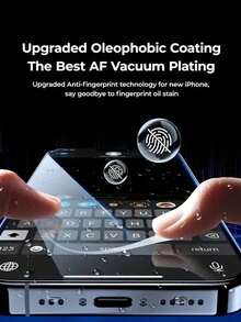 ZYSHI 5片裝強化玻璃防窺螢幕保護貼，相容 iPhone 17/11/12/13/14/15/16 Pro Max，雙面防窺，超強強化玻璃，5倍強度，隱形保護，防指紋，易安裝，相容 14/15/16 Plus - 5片隱私玻璃 - 查看 4