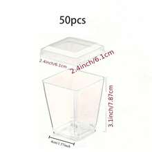 Vasos para postres de 10/20/30/50 oz con tapas y sin tapas - Vasos transparentes multiusos para pudín de plátano, yogur, mousse, pastel y helado - Duraderos y apilables, adecuados para cumpleaños, bodas, suministros para fiestas, vajilla de boda - Recipientes para preparación de alimentos festivos, diseño apilable, material ligero, organizador de eventos - transparente - Ver 14