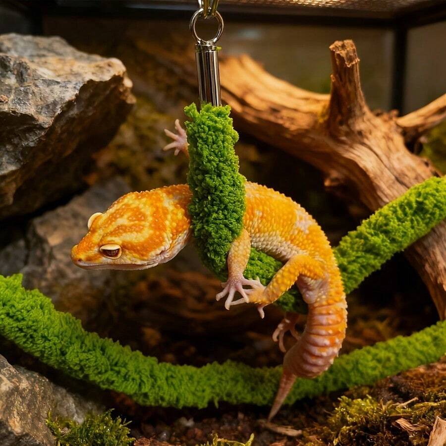 30cm Suction Cup Swinging Rope For Reptile Pets, Artificial Vine, Suitable For Snakes, Lizards, Geckos And Other Small Pets, Pet Fence Climbing Cotton Vine Decoration - Multicolor - View 1