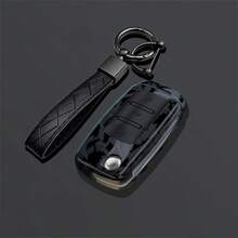 1件碳纖維紋路ABS塑料鑰匙遙控器保護套，適用於VW Polo Tiguan Passat B5 B6 B7 Golf 4 5 6 MK6 Jetta Lavida、Octavia汽車鑰匙殼替換 - A款 - 查看 12