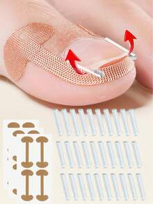 14/28/42pcs/Set Ingrown Toenail Correction Pads Nail Correction Stickers Ingrown Nail Tools Painless Improvement For All Types Of Foot Care - Multicolor - View 8