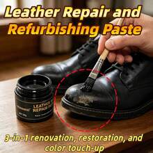 50g Leather Repair Kit (Accessories Included) – For Repairing, Restoring, And Setting The Color Of Leather Bags And Shoes; Suitable For Fixing Scuffs, Scratches, And Fading. - View 3