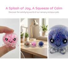 3pcs / 6pcs Mainan Squishy Fokus Gurita | Tentakel Lucu & Gaya Koleksi | Lembut dan Lambat Mengembalikan Bentuk, Temukan Fokus Anda, Kumpulkan Ketiganya | Mainan Gelisah Meja untuk Pelajar, Pekerja Kantoran & Pencari Konsentrasi - MultiWarna - View 2