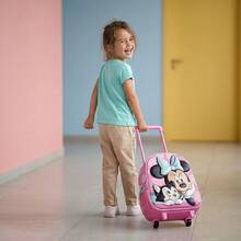 Cerdá Minnie Mouse Wheeled Backpack For Girls - 3D Pink Trolley, One Size, Lightweight And Durable, 67% Polyester/33% EVA, Officially Licensed Disney Product For Nursery And Back To School - Option 6 - View 1