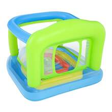 Green Inflatable Bouncy Castle For Children + Hand Pump - Green - View 5