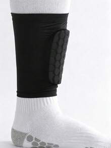 1pc Summer Outdoor Universal Calf Sleeve, Breathable Leg Support, Suitable For Football, Basketball And Running - Multicolor - View 3