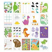 1 Pack 20-Page Sticky Paper Cutting Art Book (20*28cm/7.9"*11"), DIY Adhesive Paper-Craft Creation Kit - Multicolor - View 6