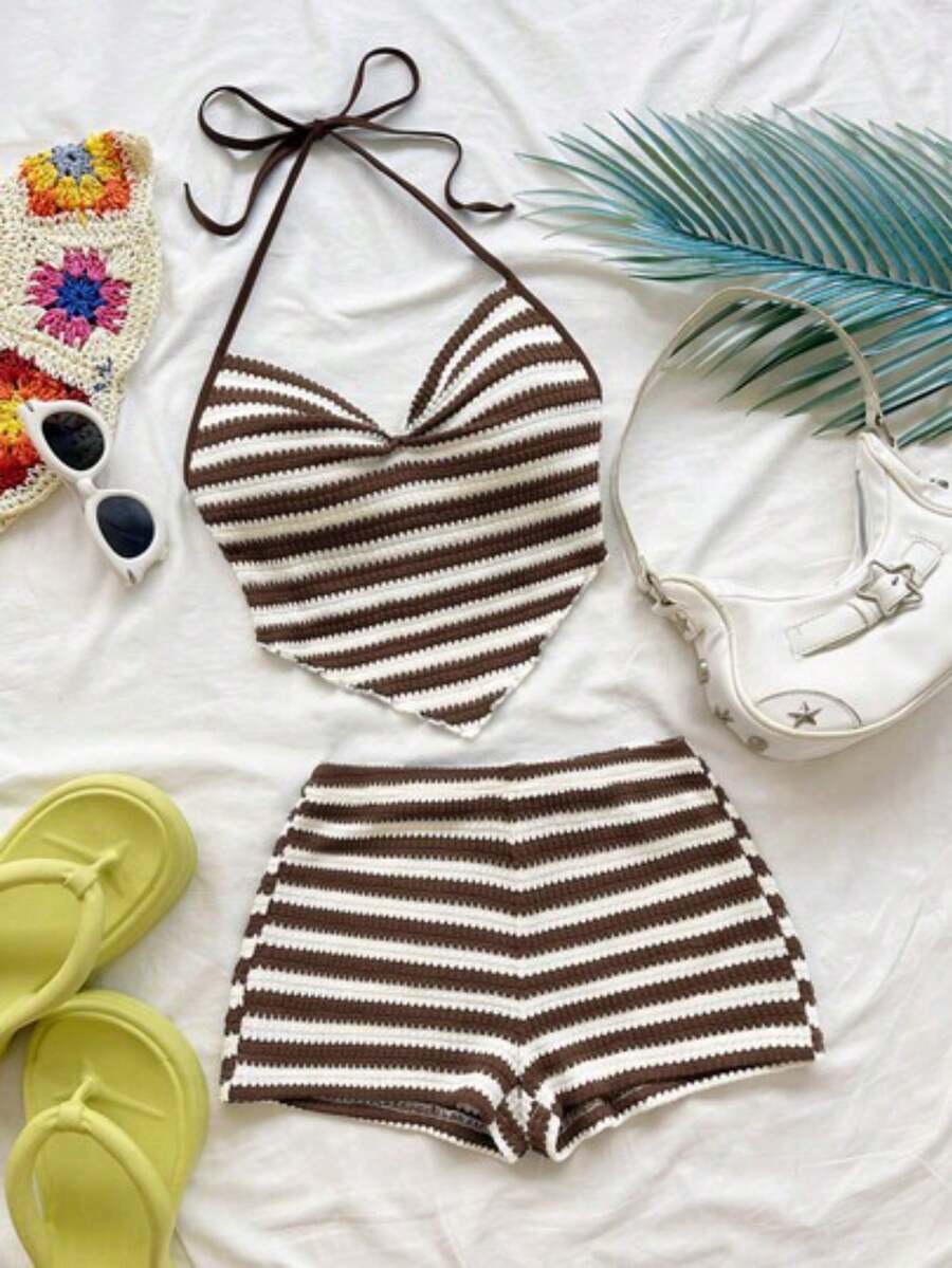 Nuevo conjunto informal de vacaciones de primavera/verano para invitados a bodas en la playa, graduación, brunch, Día de San Patricio, Spring Break, - Café integral - Ver 1