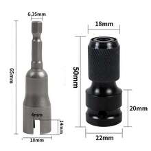 Kunci Sok Baut Kupu-kupu, Adaptor Mur Soket Gagang Heksagonal 6,35mm, Cocok untuk Alat Listrik, Obeng Pipih, Kunci Sok Lubang Kupu-kupu - A - View 11