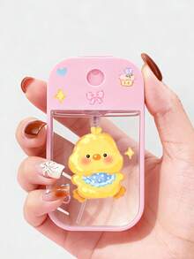 Little Yellow Chick Pattern Transparent Pet Spray Bottle – Suitable For Perfume, Makeup Remover, Toner, And Nail Polish Remover - Multicolor - View 3