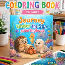 GDTME Cute Forest Animal Colouring Book: Vintage Travel Scene Coloring Pages, Suitable As School Supplies, Back-To-School Season, Halloween, Christmas, And Various Party Gifts For Friends, Perfect For Those Who Enjoy Colouring And Back-To-School Activities - Cozy - View 11