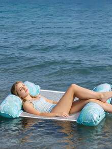 Inflatable Pool Bed Floating Hammock For Adults, Water Air Mattress, Pool Floating Accessories, Multi-Functional Pool Floating Chair For Swimming Pool, Beach, Summer Leisure - Multicolor - View 6