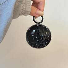 Korean Style Creative Black Background Star Wing With Hanging Ring Earphone Case Compatible With Huawei Freebuds 7i Earphone Case New FreeClip 2 Earphone Case Freebuds SE 3 Minimalist 5i Earphone Case Buds 3/3 Pro/3 FE Cute Korean Style Earphone Case Buds 4/4 Pro Birthday Gift Holiday Gift - Black - View 3