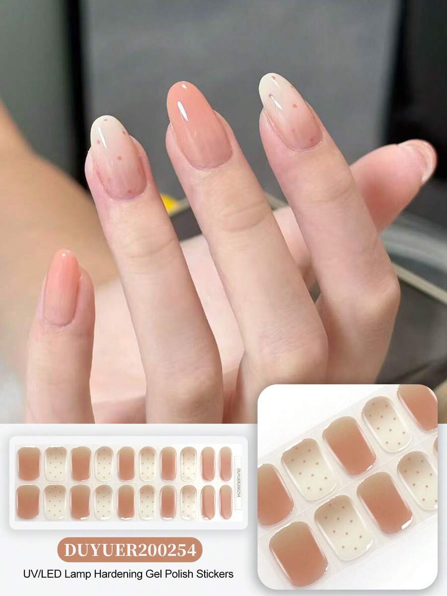 New Semi-Cured Gel Toenail Stickers, Shiny Glitter Design, In Stock Wholesale, Waterproof And Long-Lasting