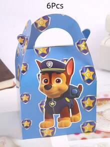 6/12pcs/Set Paw Patrol Themed Holiday Birthday Party Supplies Candy Box Gift Box Packaging - Cartoon - View 17