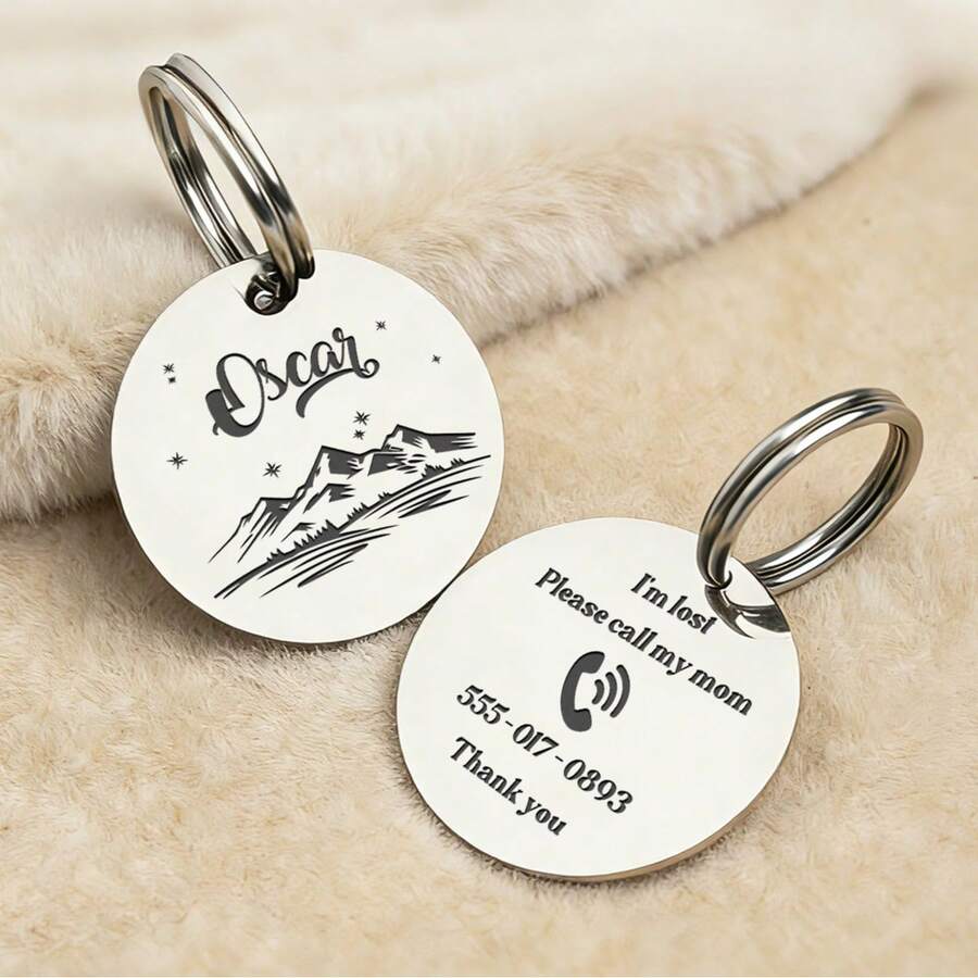 MerexSync Custom Dog Tags, Personalized, Engraved, Cat Tags, Custom Pet Name Tags, Dog Tags With Name, Pet Gifts, Dog Birthday Gifts, Gifts For Dog Lovers, Dog Supplies, Cat Supplies, Dog, Cat,