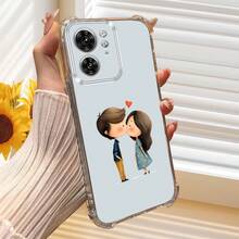 Expédition 24h depuis DE/FR/ES – Étui de Cadeau de Vacances en TPU Souple Anti-Chute aux 4 Coins avec Design Petit Couple Embrassant Frais pour iPhone 17 16 15 14 13 12 11 Pro Pro Max Plus & Galaxy A15 A16 A25 A35 A55 A56 & 13 14 15 Pro Ultra & Edge 40 40 Neo 50 50 Fusion 50 Pro 60 Fusion, Cadeau d'Anniversaire pour Couples Amoureux - Transparent - Voir 4