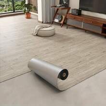 1 Rolo Adesivo Vintage Luxuoso com Estampa de Madeira para Piso/Parede, Textura de Madeira 3D com Revestimento de Espuma, À Prova d'Água e Antiderrapante para Quarto, Cozinha, Banheiro, Escritório, Bancada, Café e Mais Superfícies Internas - Multicolorido - Visão 13
