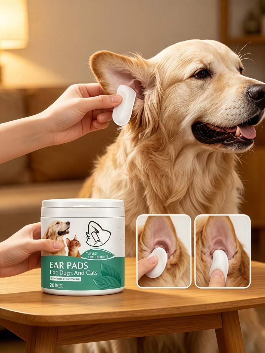 Pet Eye Cleaning Wipes - Made Of Durable Polyester Material, Suitable For Cleaning Cat And Dog Eyes, Removing Tear Stains, Suitable For All Breeds, Convenient To Use, Perfect Gift For Pets. - Multicolor - View 1