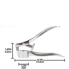 1pc Aluminum Alloy Handheld Garlic Presser Kitchen Tool, - A - View 5