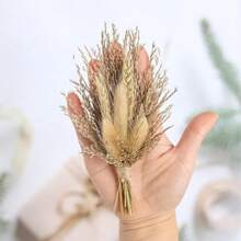 1/6件組 波西米亞風人造迷你花束手腕花飾 婚禮西裝胸花 婚禮配件 - L5 - 查看 8