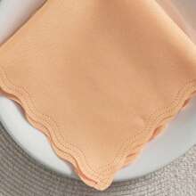 Fabric Napkin Set Of 50 Oxford Laser Finish - 珊瑚橙 - 查看 2