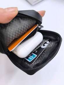 1pc New Multifunctional EDC Small Storage Bag, Portable Outdoor Key Pouch, Card Holder, Earphone & Coin Purse - Multicolor - View 6
