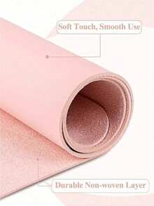 Pink Nail Salon Table Mat, Waterproof PU Leather, Salon Table Mat, Foldable And Washable Nail Hand Rest Pad, Suitable For Nail Salon And Home Use, Nail Art Auxiliary Tool - Multicolor - View 3