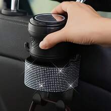 1件裝汽車座椅背多功能杯架掛鉤，附長短掛鉤，耐用材質手機與水瓶收納整理架，省空間車內收納配件 - A - 查看 10