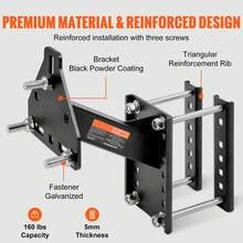 Spare Tire Carrier For Trailers, 73 Kg Capacity, Fits 4, 5, 6 And 8 Inch Wheels, Bolt Patterns Compatible With Various Trailer Models - A - View 4